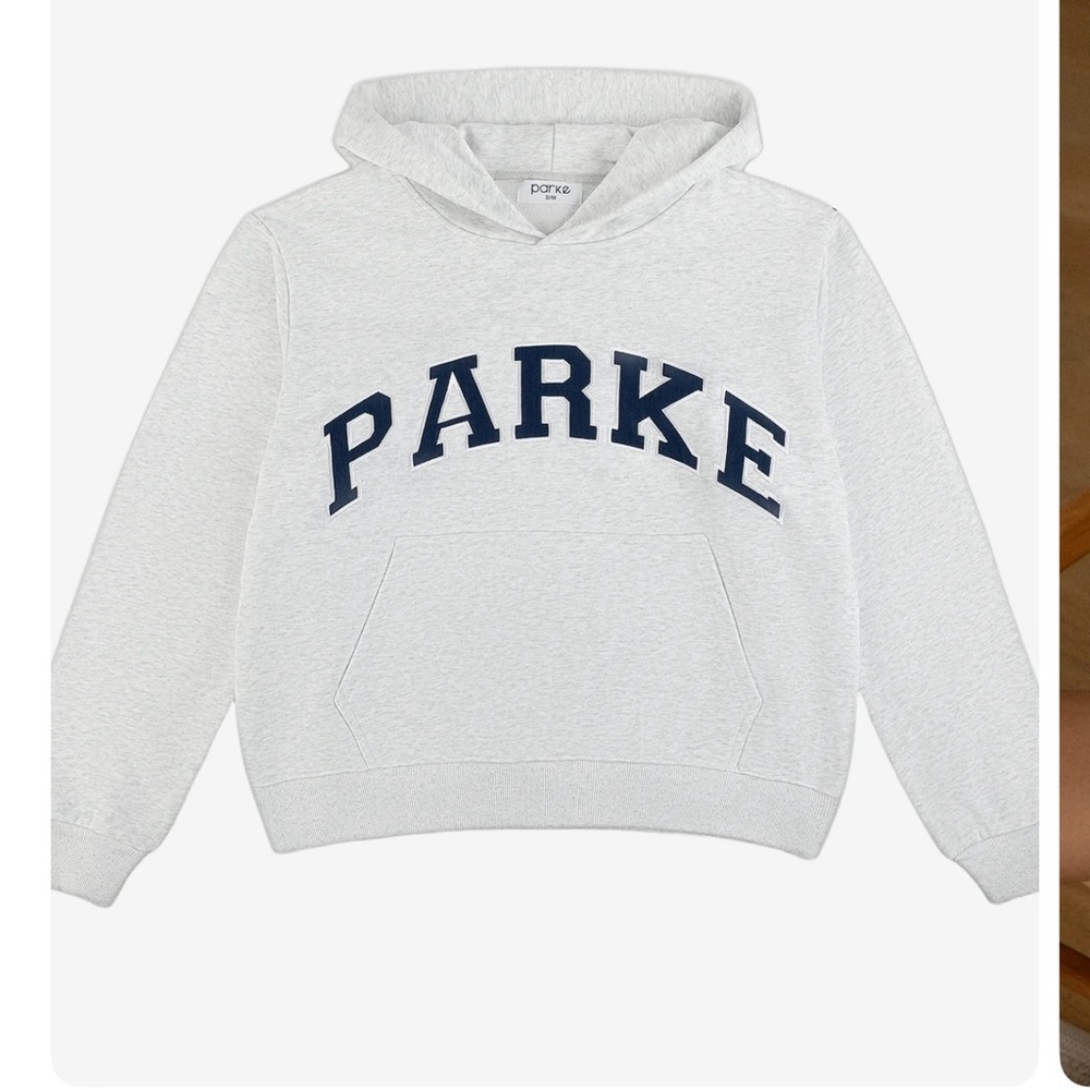 Parke varsity grey & navy Hoodie